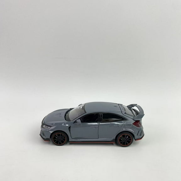 Buytus Toy vehicles, Toy Car Hatchback Sports Diecast Model Car 1/32 Scale Metal Pull Back Vehicles, Doors Open Light Sound Cement Grey