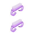 thumbnail image 4 of Soidarity Pincel para decoración de uñas con empuñadura pequeña manicura pedicura herramienta de cuidado de belleza de mano para múltiples Violeta 2Conjunto, 4 of 6