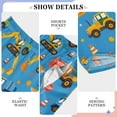 thumbnail image 6 of FORMRS Kids Pajama Pants with Pockets Size 13-14Y Boys Lounge Sleep Bottoms, Blue Cartoon Truck Pattern, 6 of 8