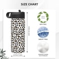 thumbnail image 4 of Fotbe Heart Leopard Pattern 18oz Sports Insulated Kettle Stainless Steel Sports Insulated Kettle For Running Hiking Cycling Climbing Man'S Woman'S Water Bottle, 4 of 8