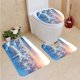 thumbnail image 1 of ABPHQTO Amanecer de invierno idílico Juego de alfombras de baño de 3 piezas Alfombra de baño Alfombra de contorno y tapa de inodoro, 1 of 2