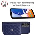 thumbnail image 2 of for Samsung Galaxy A15 Slim Case with Card Holders and Strap for Women, Samsung Galaxy A15 Phone Case Wallet PU Leather Kickstand RFID Blocking Flip Shockproof Wallet Case - Blue, 2 of 11
