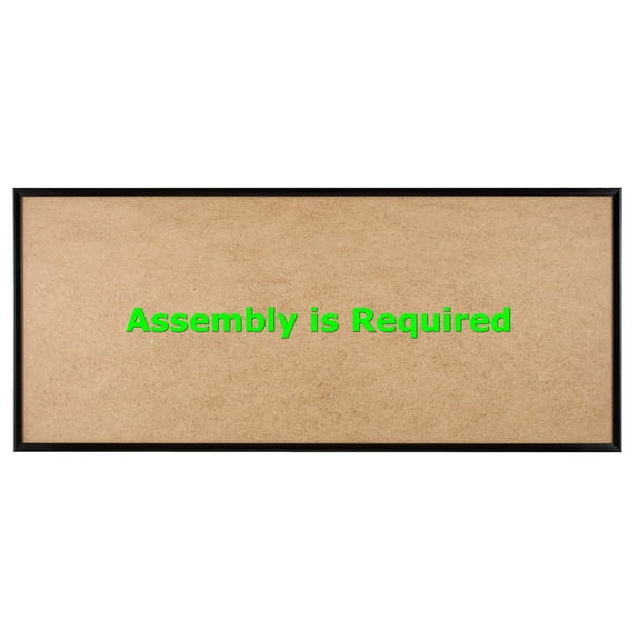 Quadro Frames 9x24 inch Picture Frame, Black, Style P375-3/8 inch Wide Molding