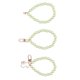 thumbnail image 3 of 3 pulseras de perlas brillantes y exquisitos procesos de pulido, hebras de cuentas de perlas para funda de teléfono móvil, llavero, bolsa H16 verde, 3 of 14