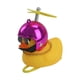 thumbnail image 2 of Pato Decorativo Amarillo Con Casco Cromado Rosa, 2 of 4