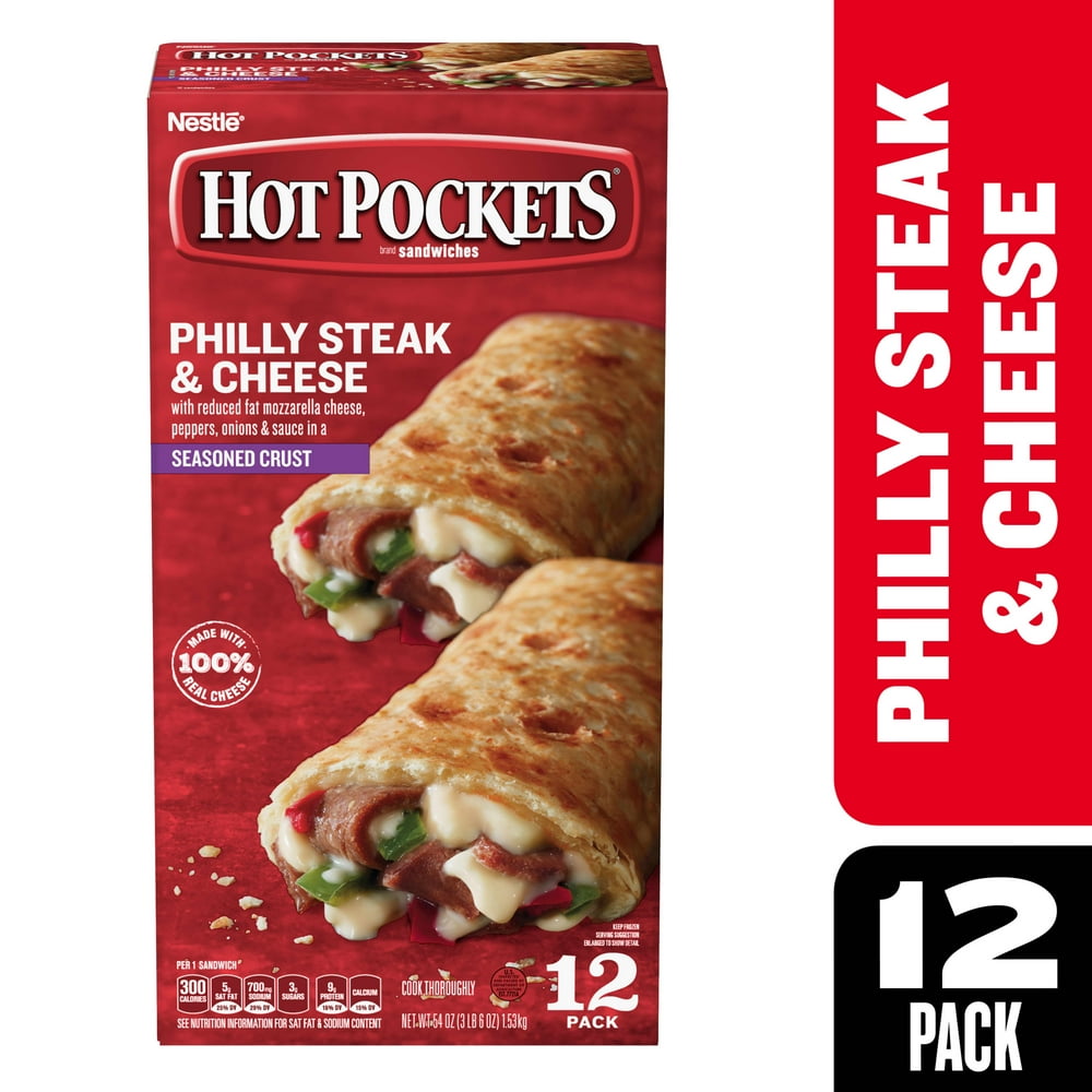 Hot Pockets Philly Steak & Cheese Seasoned Crust Frozen Snacks 54 oz