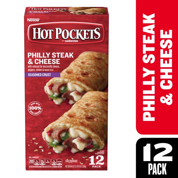 Hot Pockets Philly Steak & Cheese Seasoned Crust Frozen Snacks 54 oz