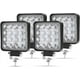 thumbnail image 1 of Luz de trabajo LED de 48 W, foco cuadrado de 12 V y 24 V, largo alcance, IP67, luz de marcha atrás para coche, camión, tractor, SUV, barco (4 unidades), 1 of 4