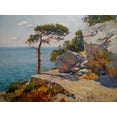 thumbnail image 2 of Sviridov, Sergei 24x19 Black Ornate Wood Framed with Double Matting Museum Art Print Titled - Rocky Coast V, 2 of 4