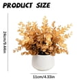 thumbnail image 3 of Artificial Fall Plants in Pot,Fall Small Space Artificial Plants,UV-resistant Warm Faux Potted Plants for Bathroom Shelf Office Desk Home Farmhouse Room Coffee Table Tray Decor, 3 of 6