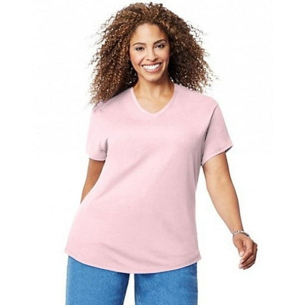 Just My Size V-Neck Women's Tee