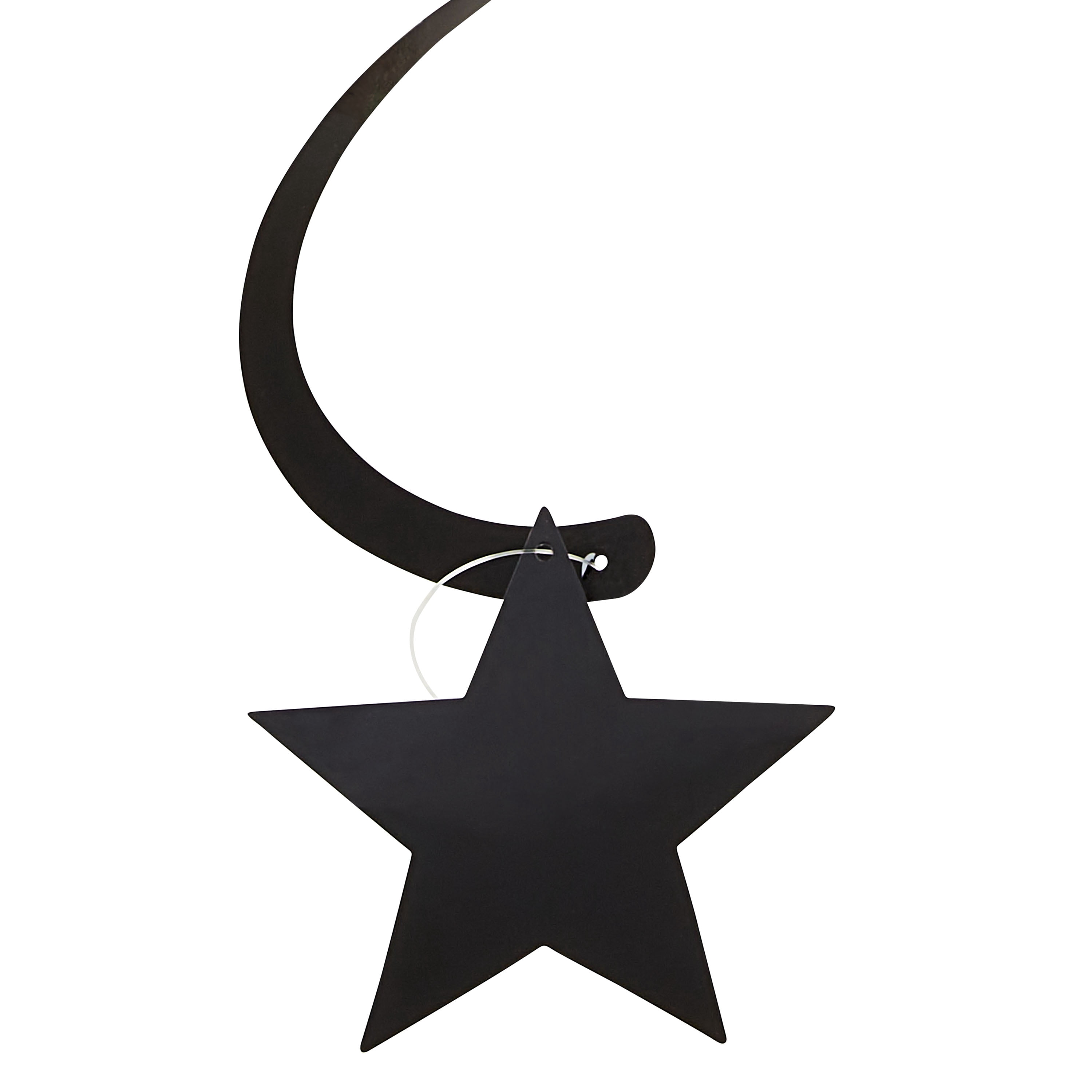 Black/Gold/Silver Star Dizzy Dangler Party Decorations, 6 Count, by Way To Celebrate