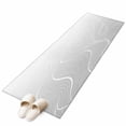 thumbnail image 2 of 2x6 Kitchen Runner Rug, Grey Geometric Non-Skid Rubber Backing Hallway Rugs Rugs - Living Room Bedroom Home Office, Modern White Stripe Abstract Distortion Art Indoor Floor Mat Carpets Washable Rug, 2 of 9