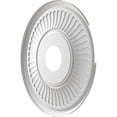 thumbnail image 4 of Ekena Millwork 16"OD x 3 1/2"ID x 1"P Berkshire Thermoformed PVC Ceiling Medallion (Fits Canopies up to 7"), Bright Coat Chrome, 4 of 10