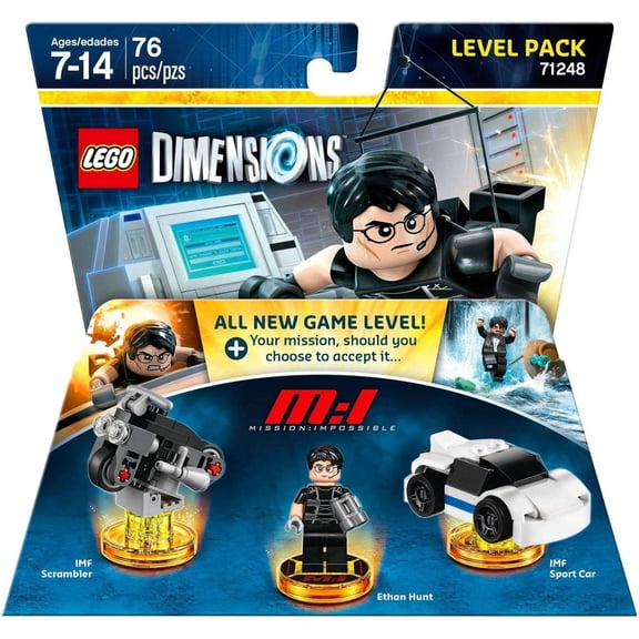 Pre-Owned LEGO LEGO Dimensions Mission Impossible IMF Scrambler, Ethan Hunt & Sports Car Level Pack