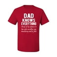 thumbnail image 2 of Wild Bobby,Dad Knows Everything Know It All Funny Men, Father's Day, Tees, Father's Day, Men Graphic Tees, Red, 5XL, 2 of 3