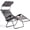 Grey Zero Gravity Chair, variant on FASCK Zero Gravity Chairs, X-Large Folding Lounge Lawn Chair w/Canopy Shade & Cup Holder, Adjustable Folding Patio Recliner for Pool Porch Deck Oversize (Grey)