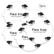 CS Lewis Flea Trap Sticky Sticker Disposable Fly Killer Paper Round Simple Installation Glue Discs for Home 5PCS
