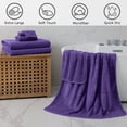 Anray Home Luxurious Bath Towel Set 8 Piece - 600 GSM 100% microfiber ...