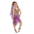 thumbnail image 2 of Byoo Little Girls Outfits Belly Dance Sequin Mesh Camisole Top Skirt Dancewear for Kids, 2 of 4