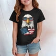 thumbnail image 4 of mgoYE 250th Anniversary USA Shirt Kids Girls Boy's American 250th Anniversary Printed Casual Sweatshirt 250 Years 1776–2026 Patriotic Shirt(Black,2-3 Years), 4 of 5