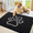 Black, variant on Buganda Dog Door Mats for Muddy Paws, Washable Dirt Trapper Front Door Rugs, Non-Slip Absorbent Chenille Indoor Doormats(30"x20", Grey)