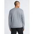 thumbnail image 2 of Free Assembly Men's Fleece Crewneck Sweatshirt with Long Sleeves, Sizes XS-3XL, 2 of 3