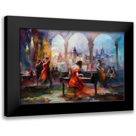 Haenraets, Willem 14x11 Black Modern Framed Museum Art Print Titled - The piano