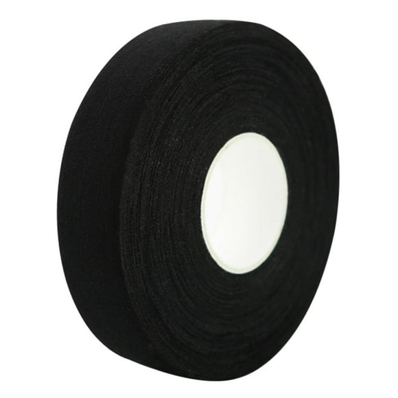 Ice Hockey Adhesive Roll with Cotton Fabric Adhesive Tape - Black, 25m
