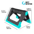 thumbnail image 2 of Barras para flexiones NuFit Nutrition plegables, antideslizantes y ergonómicas, 2 of 7