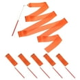 thumbnail image 1 of Uxcell Dance Ribbons, Gymnastics Dance Streamers with Non-Slip Wand Dance Flags Orange Red, 1 of 7