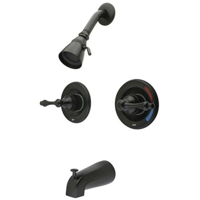 Kingston Brass KB665AL Robinet de Baignoire et Douche à Deux Poignées