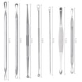 thumbnail image 2 of Blackhead Remover Extractor Tool Kit, 7 in 1 Tools Kit Pimple Popper Tool Kit Blemish Remover Kit Professional Comedone Extractor for Nose Face Forehead (Black Leather Bag), 2 of 7