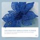 thumbnail image 2 of 15 unids creativo navidad flores artificiales escritorio decoraciones de flores falsas, 2 of 8