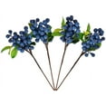 thumbnail image 4 of Manunclaims Set of 4, Artificial Flowers Red Berry Lifelike Artificial Plant, Berry Spray Twig 9.8 inch Faux Berry Fake Branch Simulation Blueberry Home Hotel Cafe Decor Photograph Prop, 4 of 8