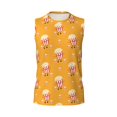 thumbnail image 6 of Lsque Cute Popcorn Print Men's Cotton Blend Sleeveless Muscle Shirts (S-3XL)- Moisture Wicking, Odor Protection, UPF 30+,XX-Large, 6 of 8