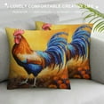 thumbnail image 3 of COMIO  Throw Pillow Covers Rooster, Farm Chicken Rooster Boho Pillowcase Cushion Covers for Couch Bed, Square Decorative Pillow Cover Home Sofa Bedroom Car,Colorful, 3 of 5