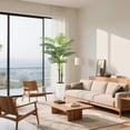 thumbnail image 3 of Yeshouse palmera artificial de 1,5 m con maceta blanca, planta tropical realista para interiores y exteriores, ideal para decorar sala de estar, oficina, patio trasero o jardín, 3 of 7