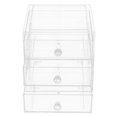 thumbnail image 3 of Organizador de escritorio con cajones de almacenamiento transparente Cajón de almacenamiento cosmético de 3 capas, 3 of 4
