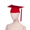 thumbnail image 4 of Linjinx Kids Primary School Graduation Gown Cap Sets Children Bachelor School Uniform Red 36, 4 of 6