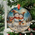 thumbnail image 2 of Snowman45 Christmas Ornament, Christmas Ornament Gift, Gift for Mom, Romantic Valentine Decoration, Seasonal Festival Keepsake, Keepsake 2025, 2 of 5