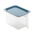 thumbnail image 2 of Xihbxyly Caja de Almacenamiento Cuadrada Transparente para Refrigerador, Tapa Sellada para Mayor Frescura, Diseño Apilable para Ahorrar Espacio, Almacenamiento de Alimentos, Protección Contra Polvo y, 2 of 2