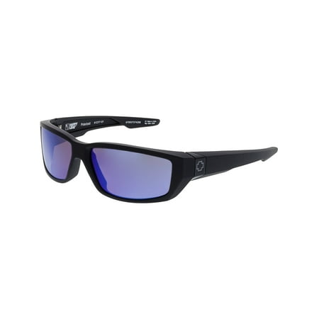 Spy Men's Polarized Dirty Mo 670937374280 Black Rectangle Sunglasses