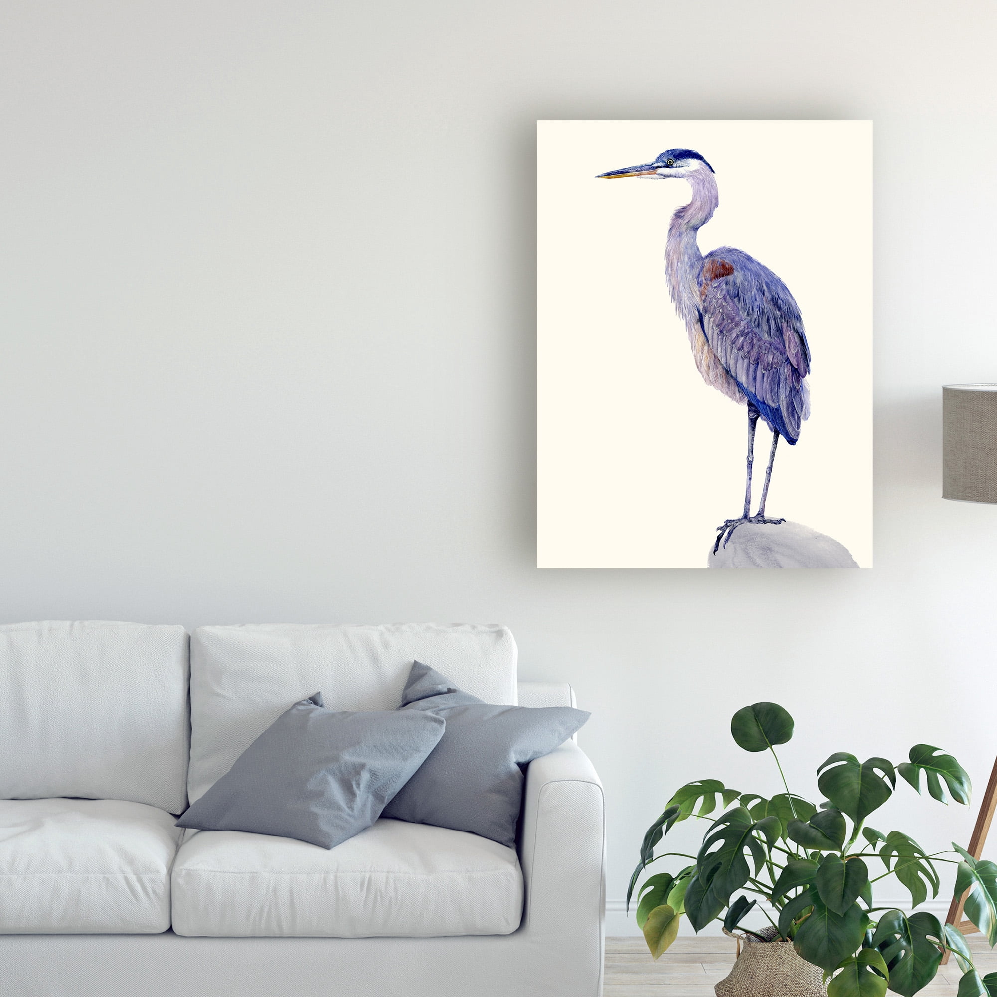 Trademark Fine Art 'Heron Study I' Canvas Art by Melissa Wang