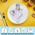 thumbnail image 6 of Jasmine Cloth Napkin Hotel, Home, Banquet Atmosphere Embellishment Polyester Reusable Party Dinner Decoration Washable Napkins, 6 of 7