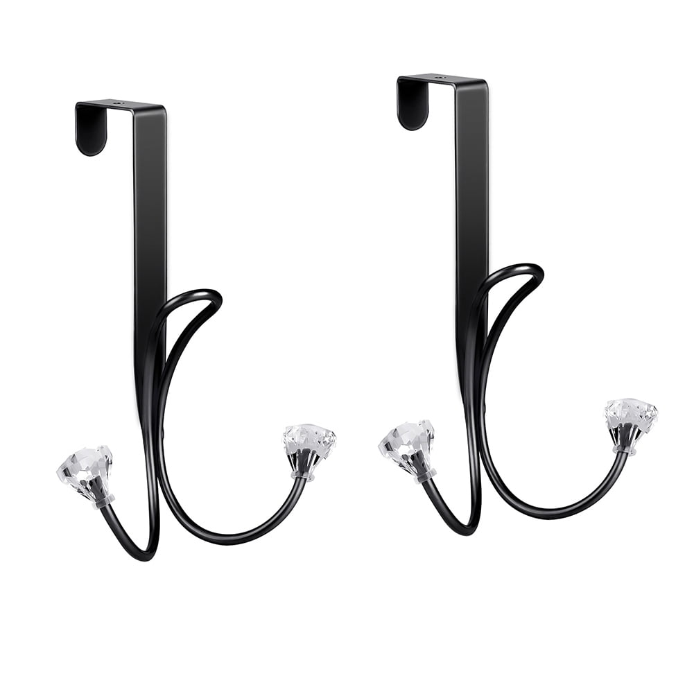 Lowestbest Door Hanging Hooks, Metal Double Hooks, Door Hooks, Cubic Hooks for Hanging Bags, Backpacks, Hats, Towels (Black) Lowestbest Door Hanging Hooks, Metal Double Hooks, Door Hooks, Cubic Hooks for Hanging Bags, Backpacks, Hats, Towels (Black)