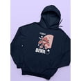 thumbnail image 3 of Cheerful Devil Techno Style Hoodie Women -Image by Shutterstock, Female XX-Large, 3 of 4