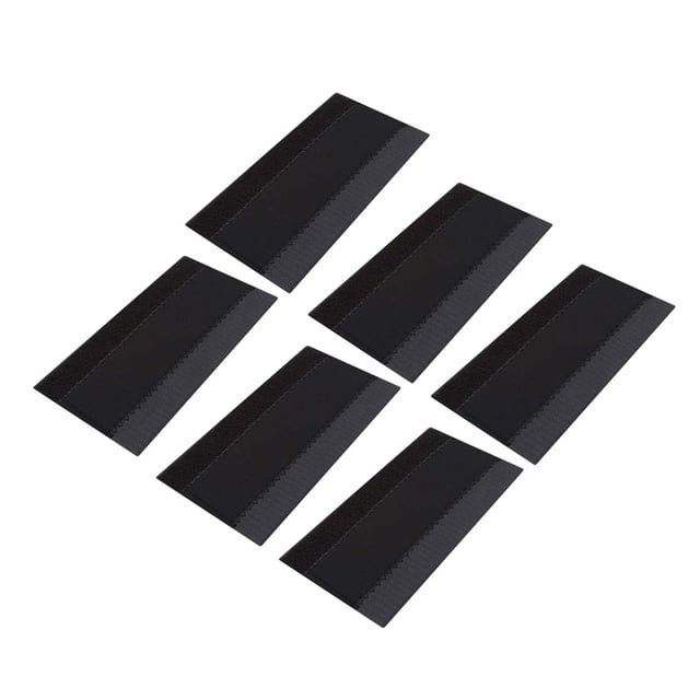 Sonducket Protector de cadena para cuadro, suministros para bicicleta, mano de obra autoadhesiva, negro, instalación práctica, lavable, Ciclismo 6 piezas
