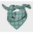 thumbnail image 3 of Bimba Green Damask Floral Printed Pure Silk Scarf Neck Wrap Summer Hair Bandanas For Women 40 x 40 Inches, 3 of 6