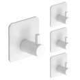 thumbnail image 1 of Ganchos autoadhesivos impermeables Zhivalor 4 Piezas Negro Acero Inoxidable, 1 of 7